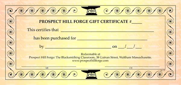Image of a beautifully designed Gift Certificate